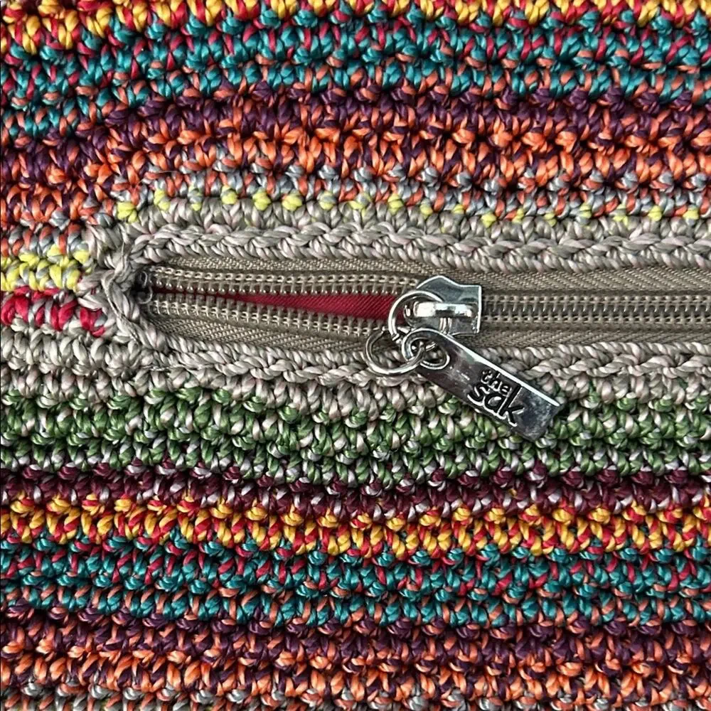 The Sak Gypsy Stripe Multicolored Crochet Shoulder Bag